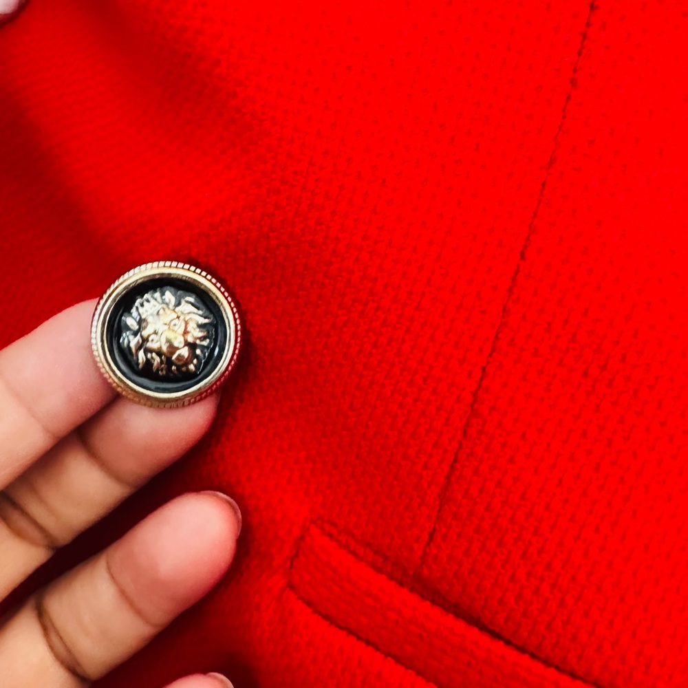 Zara Scarlet Double-Breasted Blazer - Picture 7 of 9